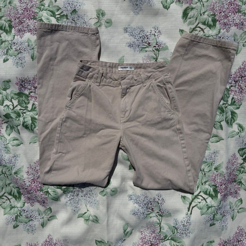 Pull&Bear Beige Casual Pants Women's Size Small